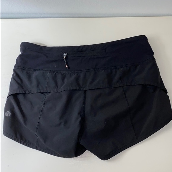 Lululemon speed up shorts - black size 2 - Picture 2 of 2
